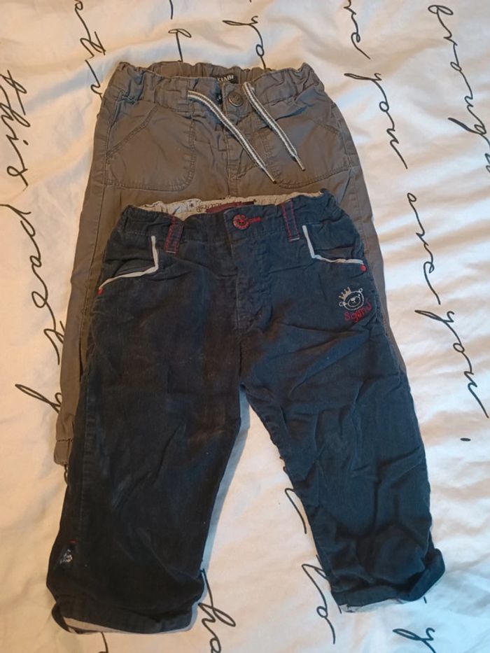 Lot 2 pantalon 9 mois