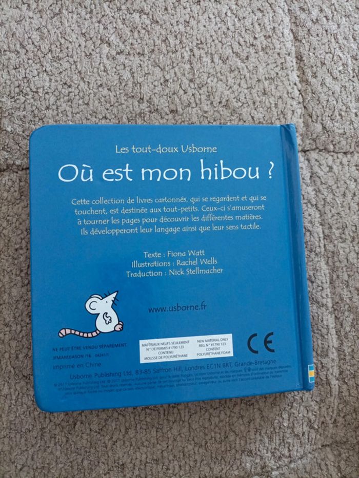 Livre Les tout doux Usborne : où est mon hibou ? 🦉 - photo numéro 2