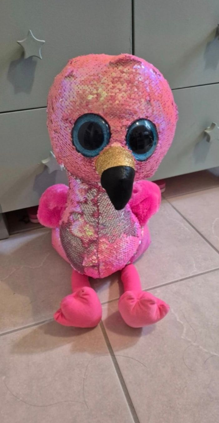 Peluche Ty Flamant rose XL