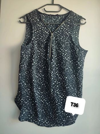 Blouse Marine à pois