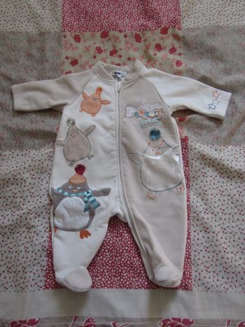 Surpyjama polaire beige 3 mois