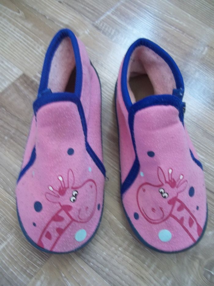Chaussons zippés rose Girafe 27 - photo numéro 2
