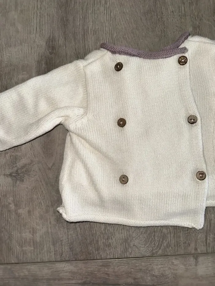 Gilet cache cœur bébé - photo numéro 2
