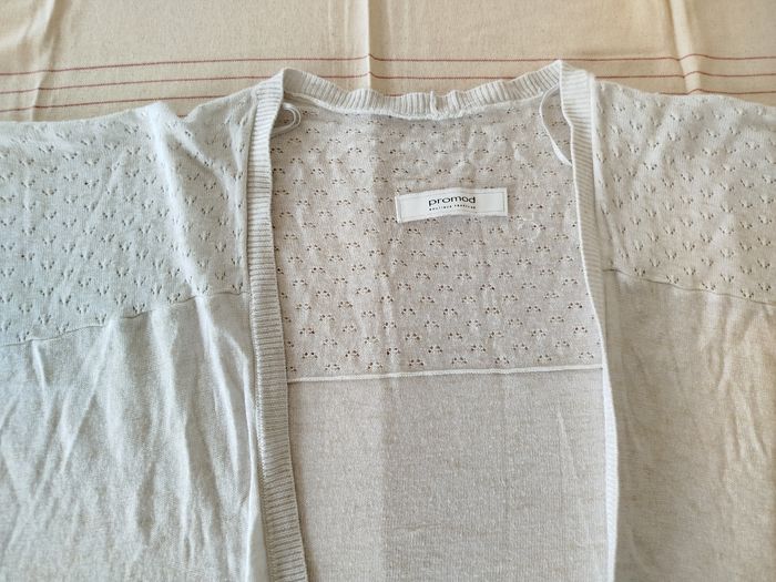 Gilet ou cardigan écru Promod taille M - photo numéro 3