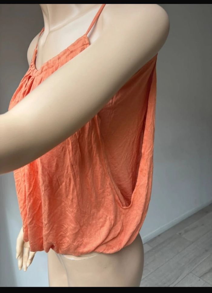 Haut fluide MAJE orange – taille M - photo numéro 3