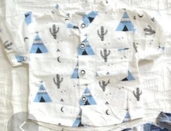 Chemise manches courtes 3 6 mois