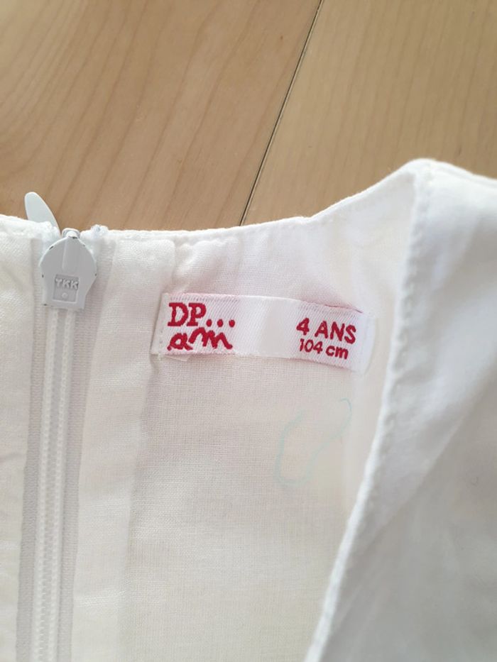 Robe sans manches 4 ans DPAM blanche parasols - photo numéro 2