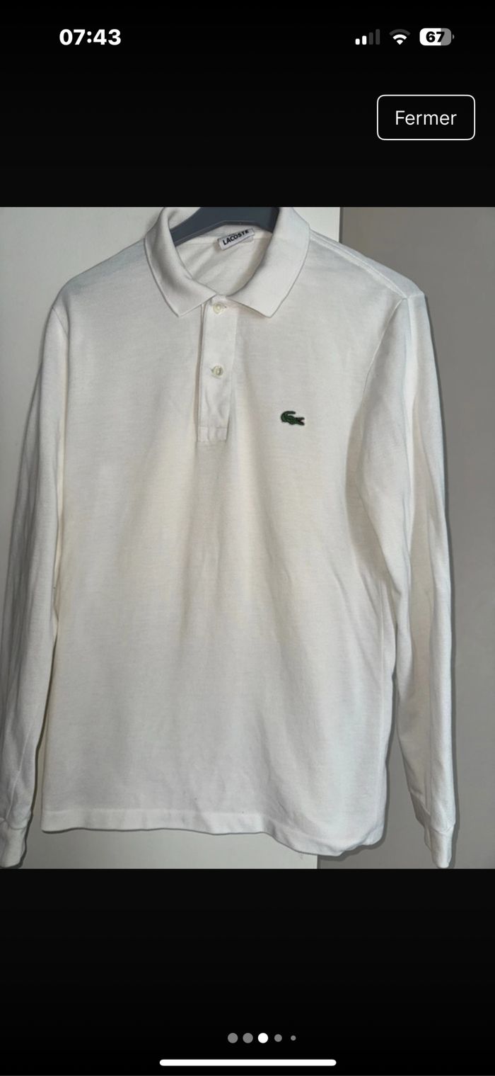 Polo Lacoste taille 2 - photo numéro 3