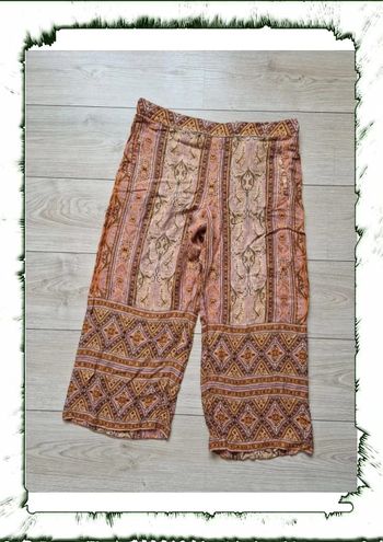 Pantalon 3/4 zara baroque fluide printemps été