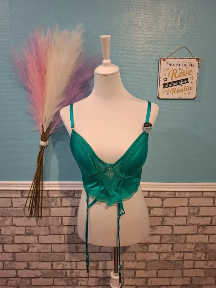 💄Superbe bustier vert émeraude 💄