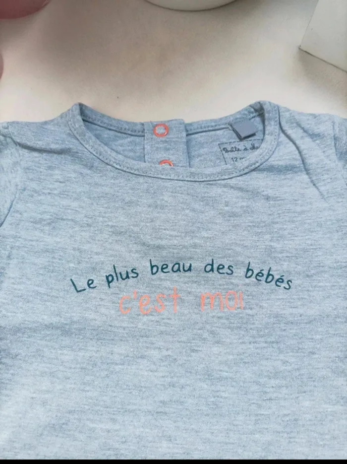 Barboteuse grise Boîte à Malices garçon 12 mois - photo numéro 2