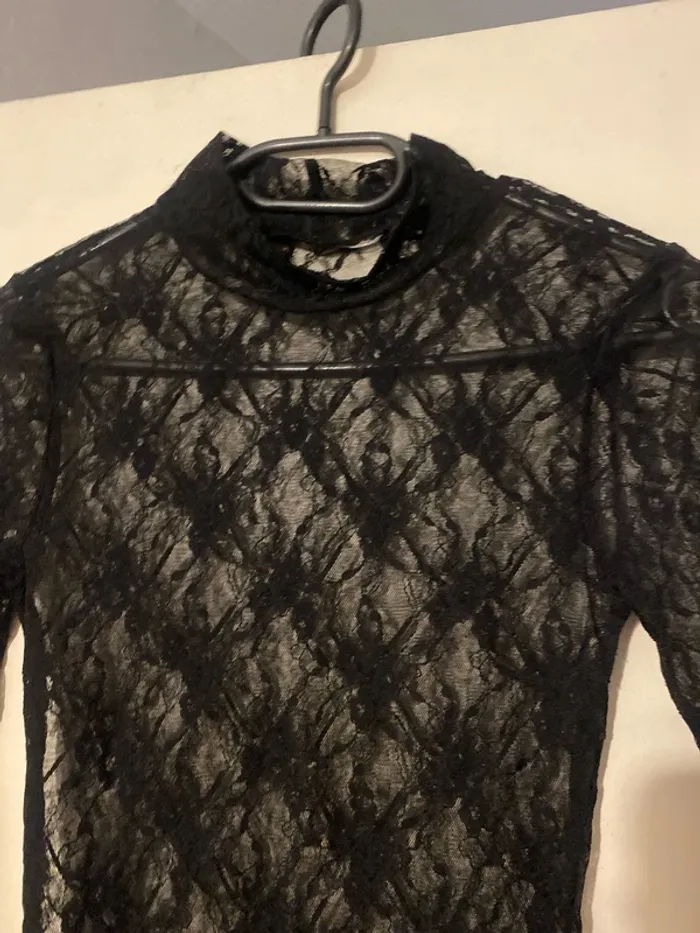 Blouse dentelle noire - photo numéro 5