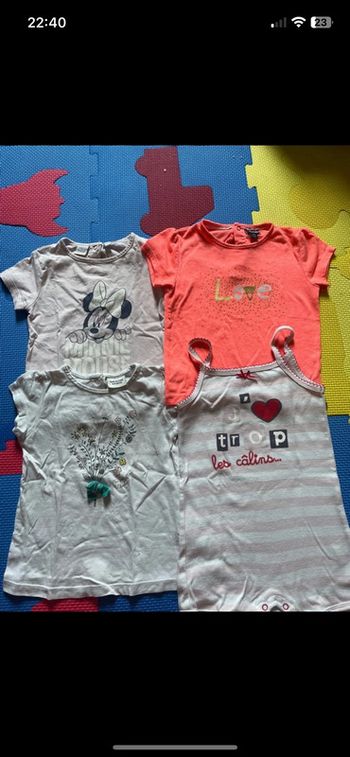 Lot tee shirt 18 mois