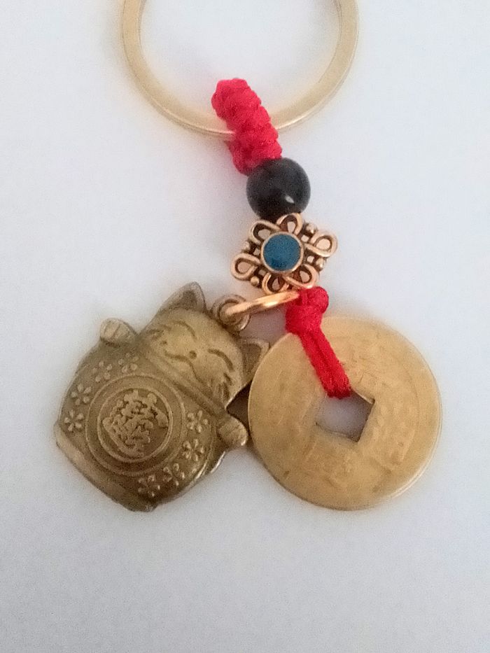 Porte-clés chat chanceux - photo numéro 3