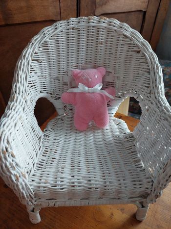 P1 - Mini doudou ours rose Corolle 2004