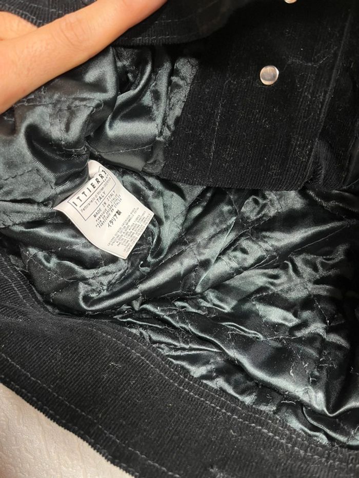 Veste matelassé velours côtelé noir vintage Dolce & Gabbana - photo numéro 5