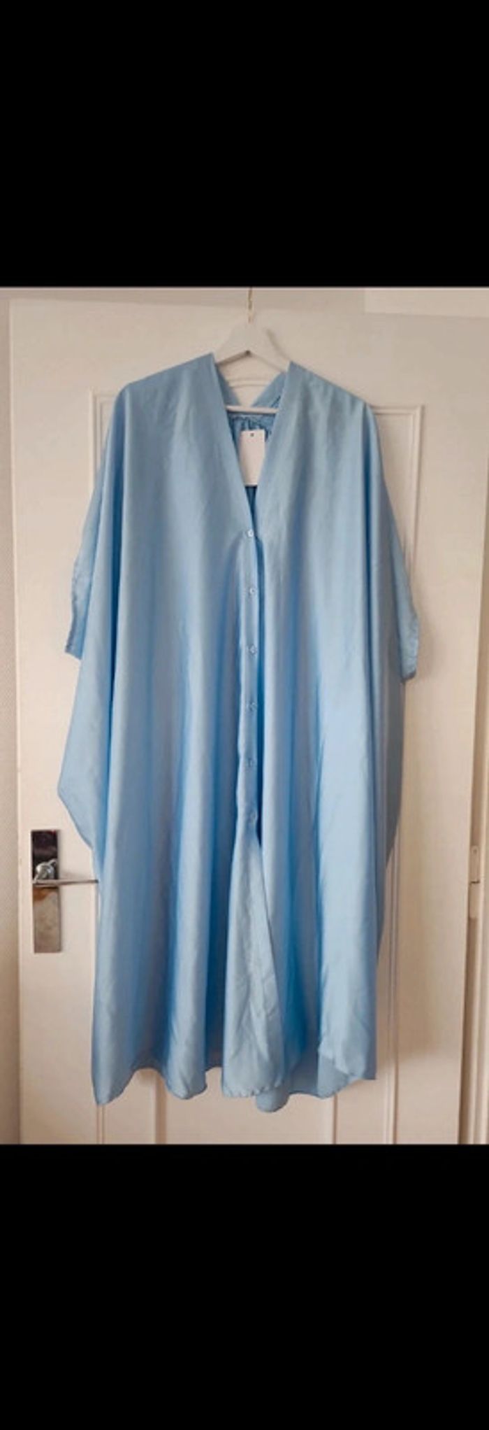 Robe longue bleu
