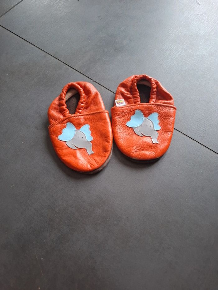 Chaussons cuir Afelo 21-22