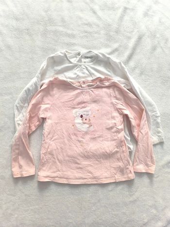 Lot de 2 Tshirts manches longues