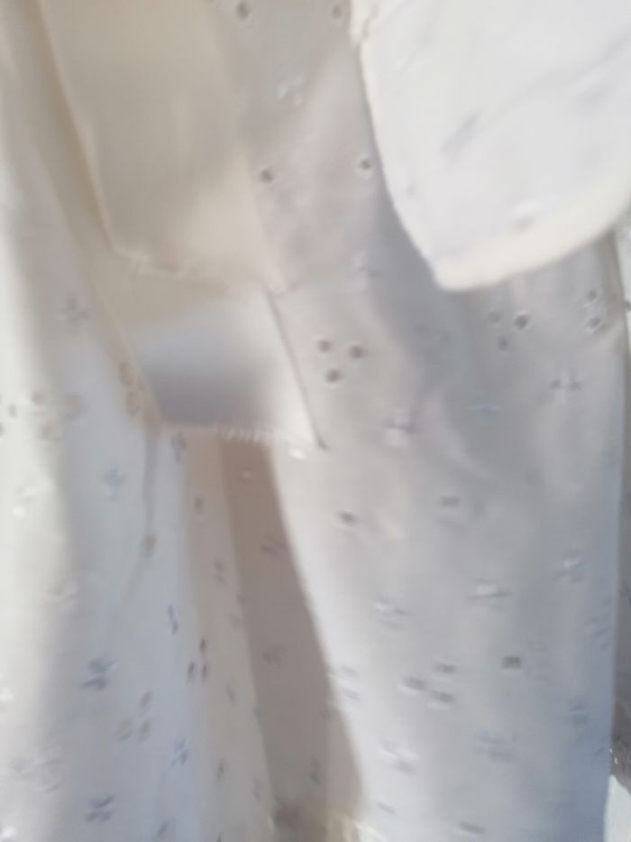 Robe 10/12ans, année 80, broderie anglaise, polyester - photo numéro 5