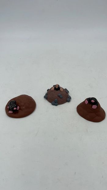 Figurine les animaux de la forêt famille taupe