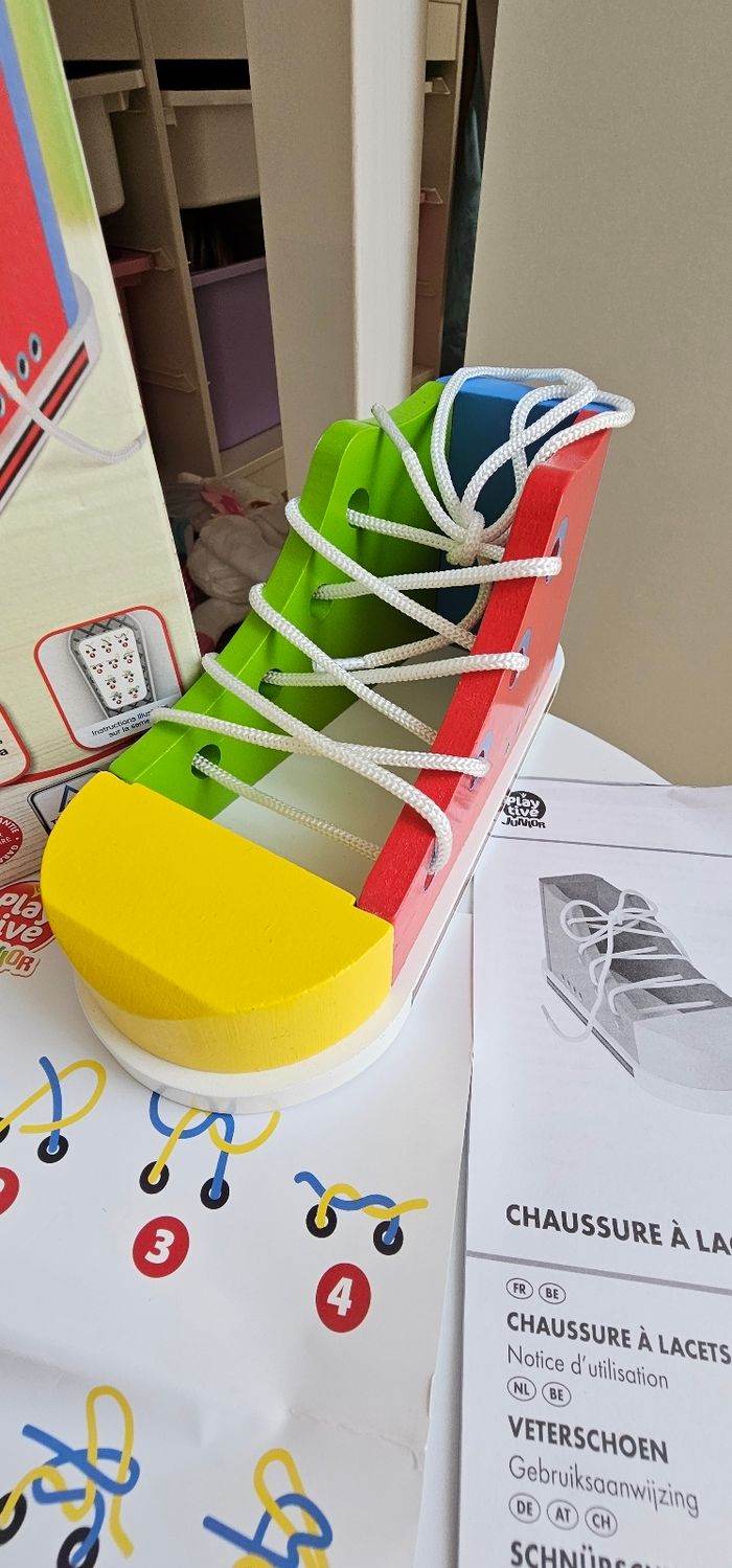 Chaussure a lacets motricité fine apprendre a faire lacets - photo numéro 4