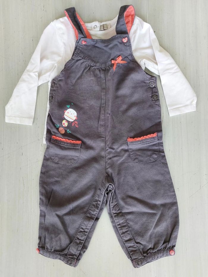 Ensemble salopette 12m