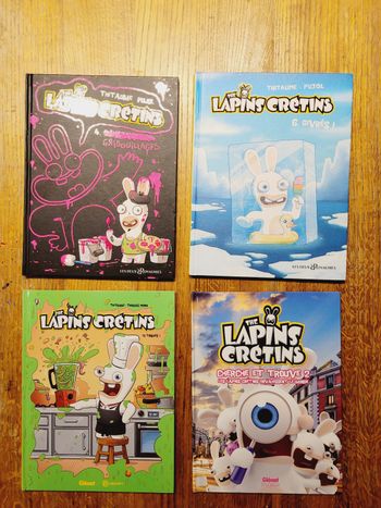 4 BD 🐰 The Lapins Crétins 🐰 tomes 4, 6, 13 et cherche et trouve