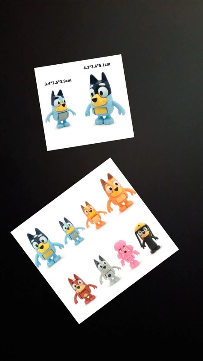 Lot de figurines bluey
