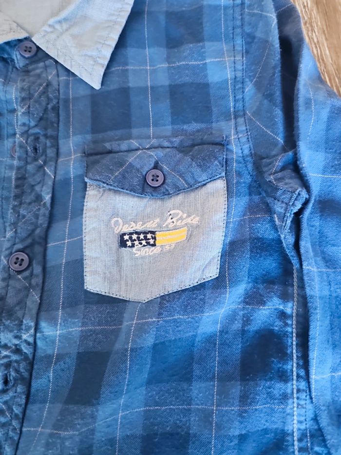 Chemise longue manche garçon taille 10 ans marque tissaia - photo numéro 2