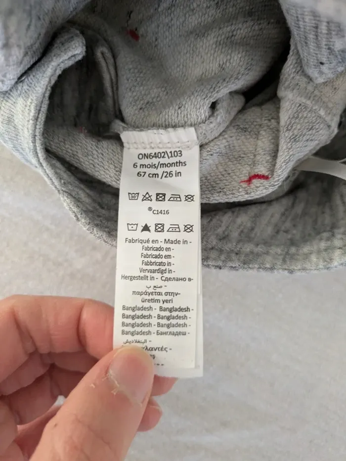 Salopette Orchestra - 6 mois (67 cm) - Grise Motif Robot - photo numéro 4