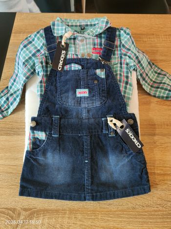 Ensemble robe en jean + chemise