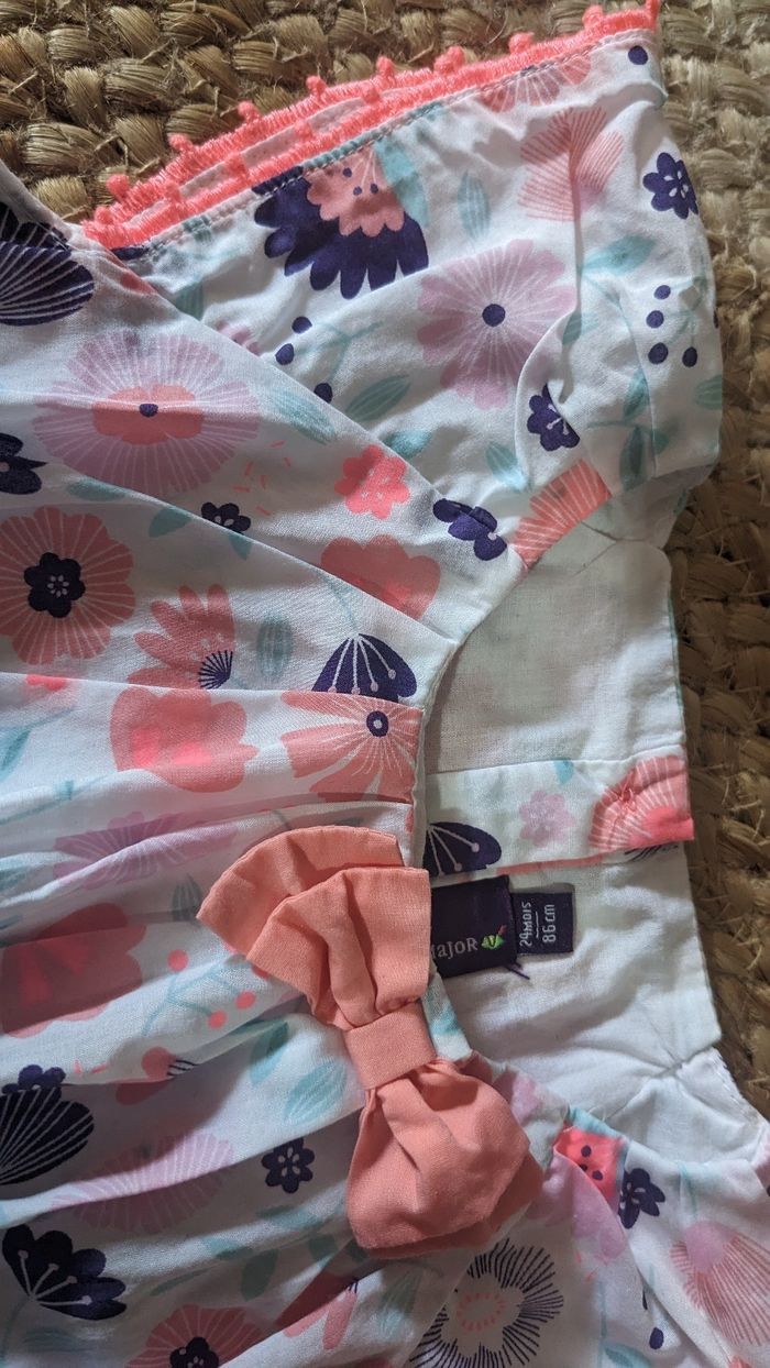 Jolie robe liberty + bloomer assorti - 24 mois - photo numéro 4