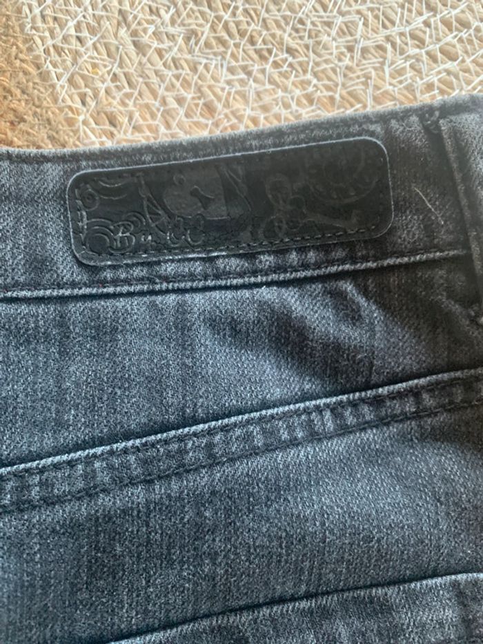 Jupe en jean cache cache taille 38 noire longueur 40cm - photo numéro 7