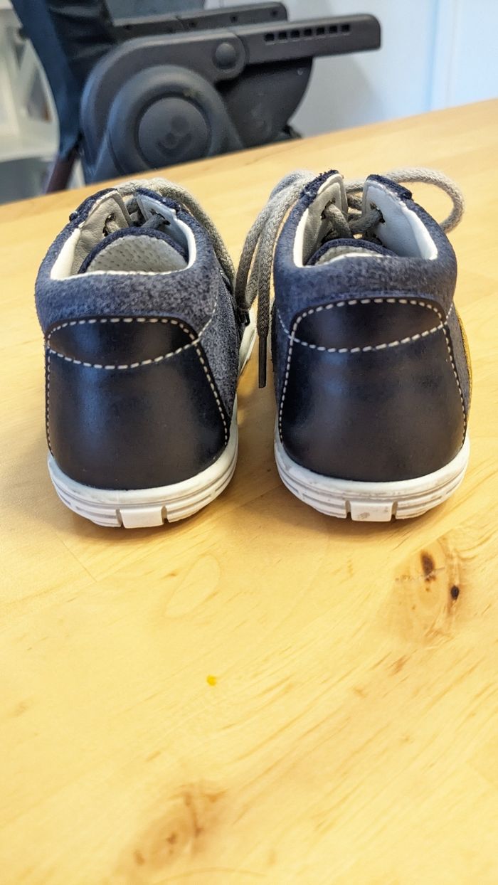 Chaussures montantes à lacets marche tout cuir - photo numéro 5