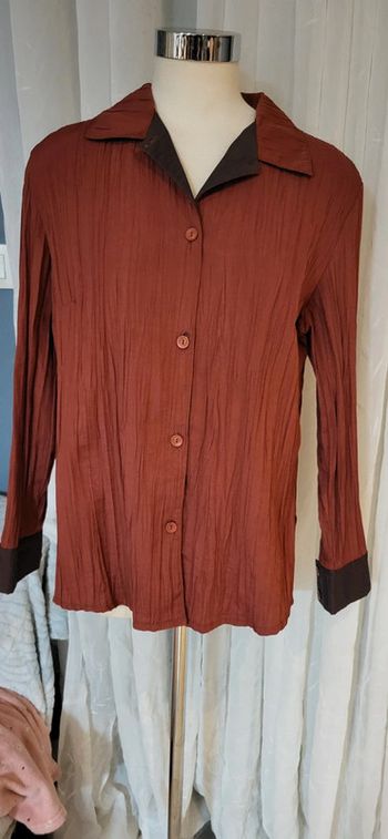 Chemise plissé femme vintage 42