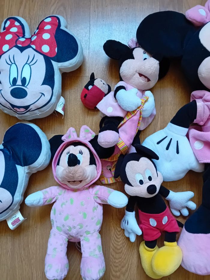 Lot de peluche minnie/mickey - photo numéro 3
