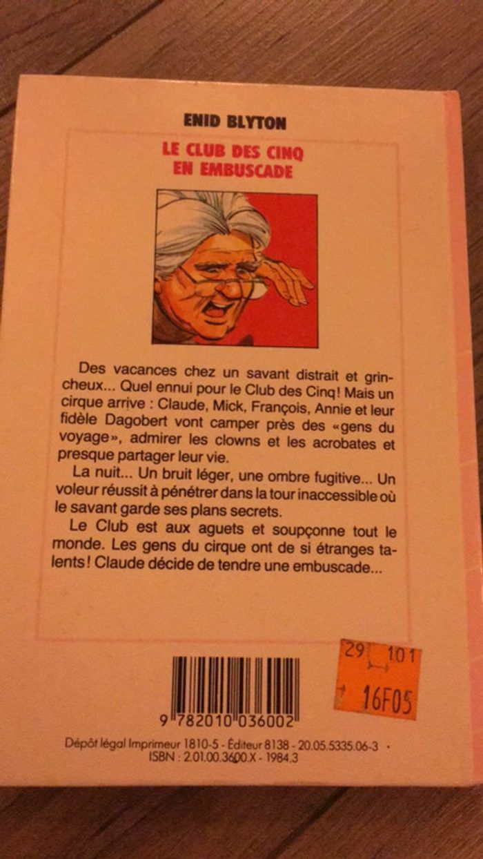livre le club des cinq en embuscade - photo numéro 3