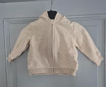Gilet à capuche beige 12mois 73/76cm