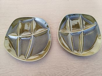 Assiette kaki Salins France