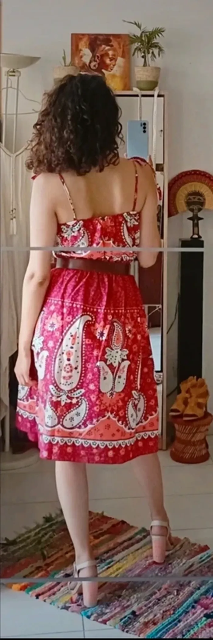Robe motifs rose Vila Clothes - photo numéro 4