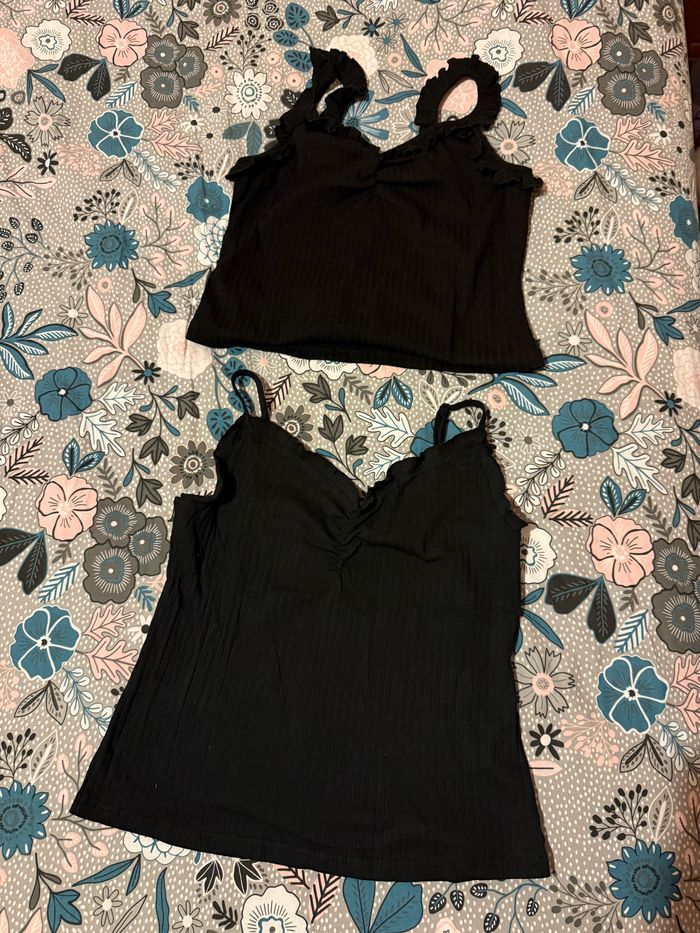 Neuf - lot de 2 débardeurs noirs Shein - Taille L