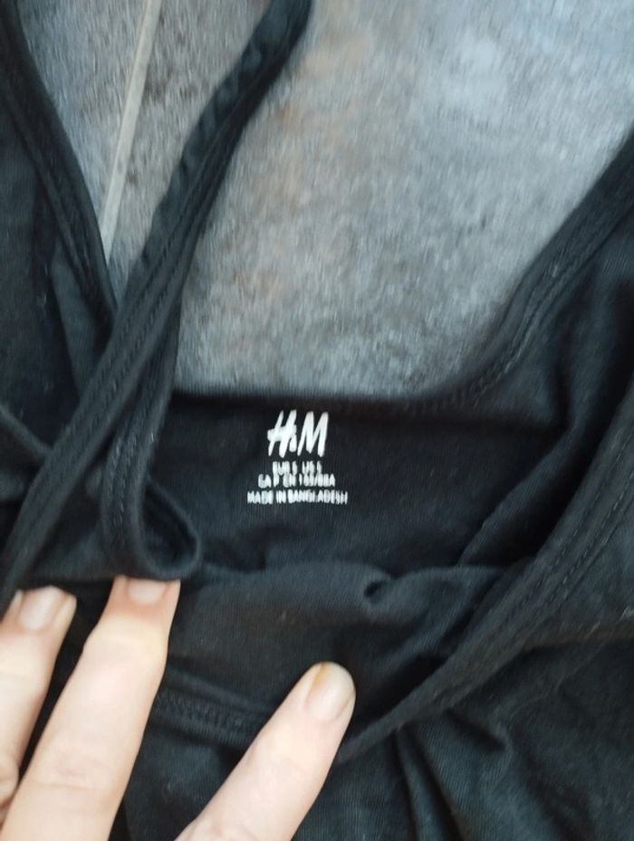 Robe d été femme noir H&M taille S - photo numéro 3