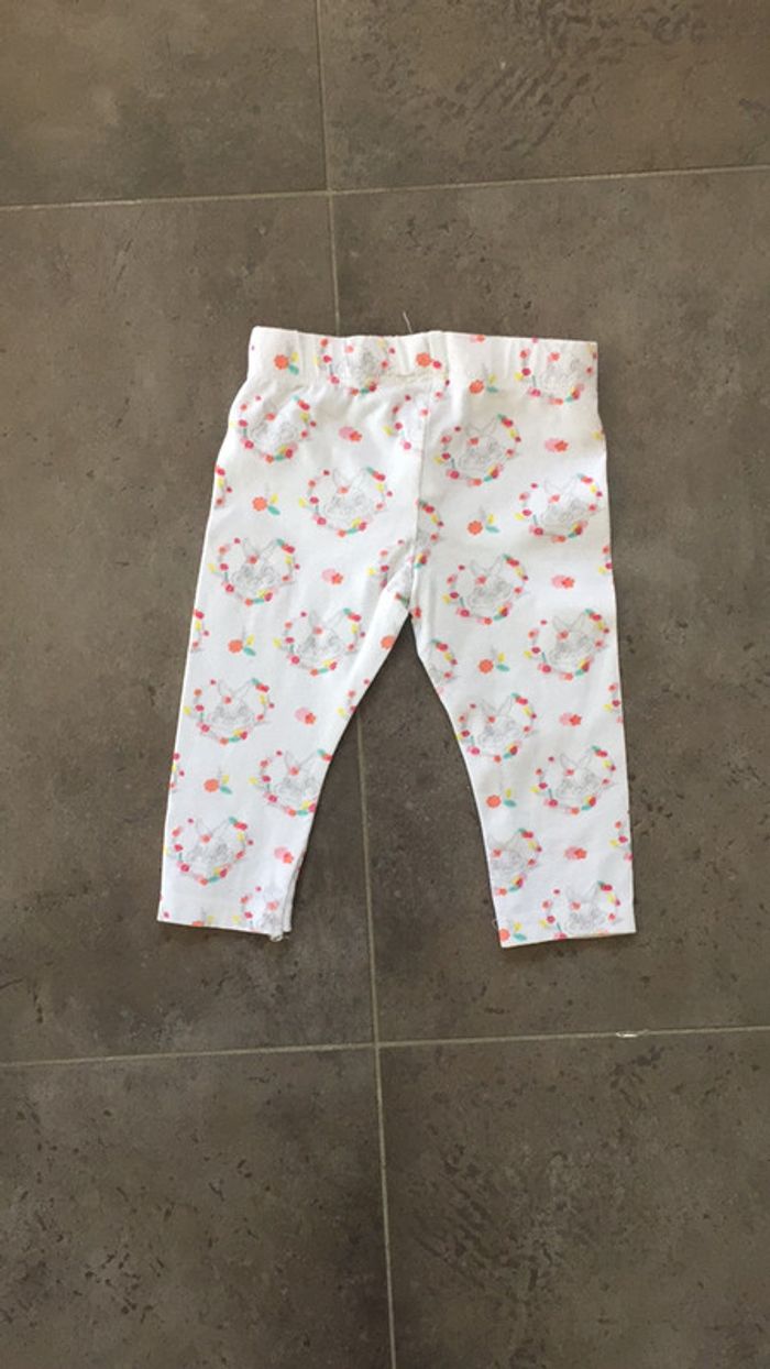 Caleçon legging Disney 9 mois lapin fleurs - photo numéro 4