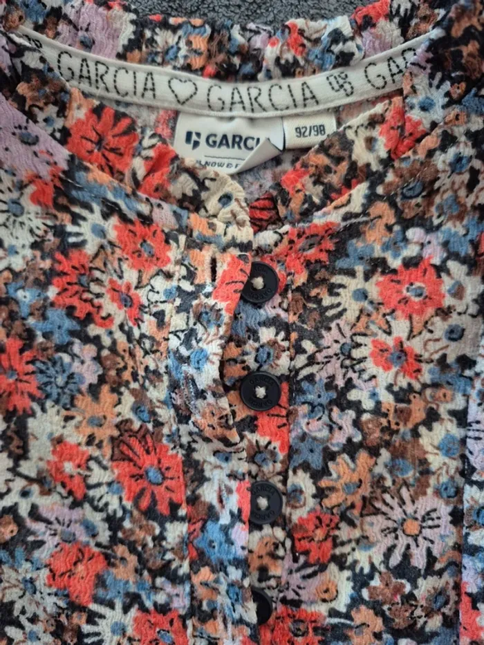 Haut/chemise à fleur petite fille - photo numéro 2