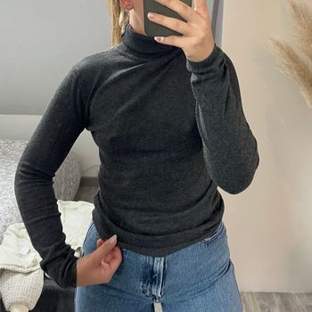 Pull col roulé gris – Jennyfer