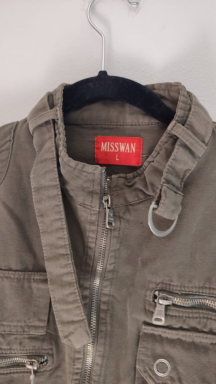 Veste kaki style militaire taille XS - photo numéro 3