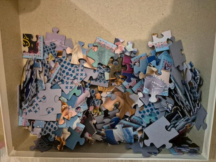 Lot de jeu de société et puzzle reine des neiges - photo numéro 3
