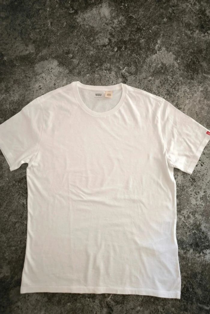 Tee shirt Levi's blanc col rond homme taille L