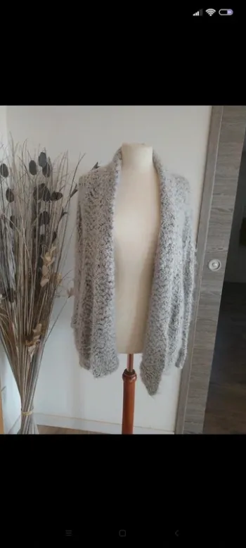 Gilet long poilu S tout doux Jennyfer